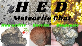 Asteroid 4 Vesta Meteorites HED Howardite Eucrite Diogenite Meteorites  Educational Video Chat [upl. by Aikemit258]