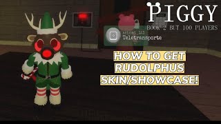 🎄 XMAS Piggy But Its 100 Players  HOW TO GET RUDOLPHUS SKINSHOWCASE  ROBLOX [upl. by Yrgoerg]