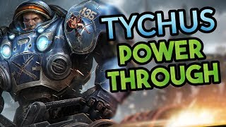 Tychus  Power Through  Heroes of the Storm Gameplay [upl. by Noirod]