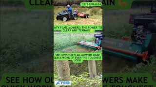 ATV Flail Mower Power  Clear Any Terrain with Ease [upl. by Shinberg822]