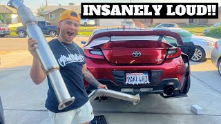 2022 TOYOTA GR86BRZ EXHAUST INSTALL [upl. by Otaner]