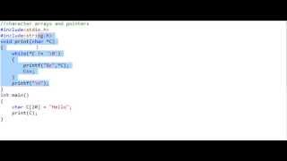 Character arrays and pointers  part 2 [upl. by Nila]