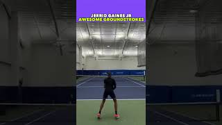 AWESOME GROUNDSTROKES FROM JERRID GAINES JR shorts tennis [upl. by Eggleston]