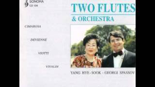 D Cimarosa  Concerto for two Flutes in G2 Largo 3 Rondo [upl. by Ariada]