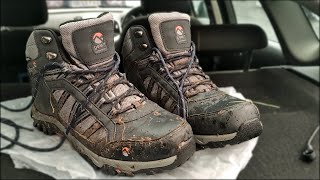 Waterproof Testing £30 Hike Boots  Gelert Horizon Waterproof Mid [upl. by Enner]