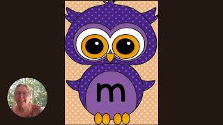 Learn Lowercase Letters with Purple Polka Dot Owl Flashcards  Fun Alphabet Practice for Kids [upl. by Naujak]