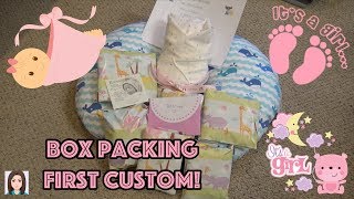 Custom Reborn Baby Box Packing My First Custom [upl. by Christianson828]