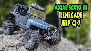 Renegade 110 Axial SCX10 III Jeep CJ7 subscribe ‎axialvideos crawlerrc [upl. by Norabal]