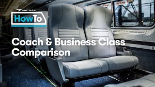 AmtrakHowTo Coach amp Business Class Comparison [upl. by Sitra]