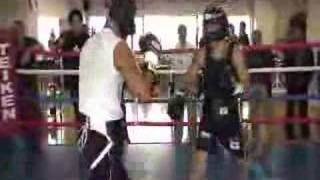 Randy Suico sparring with Edwin Valero [upl. by Chery315]