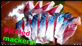 Mackerel recipe part1 【saba asajime】🐟🌿🌶 ＃mackerel fishrecipe marinated [upl. by Nira]