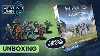 Halo Flashpoint Unboxing the Recon Edition  Thanks GenCon [upl. by Eisen204]