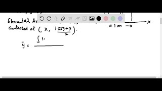 Locate the centroid y̅ of the shaded area Solve the problem by evaluating the integrals using… [upl. by Kcired]