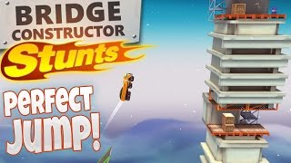 Bridge Constructor Stunts  THE PERFECT JUMP  Bridge Constructor Stunts PC Gameplay [upl. by Waiter]