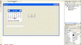 Month Calendar Control in Vbnet  wingslive [upl. by Hugibert]
