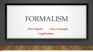 Formalism  Main Figures Key Concepts and Application Literary Criticism [upl. by Ashien877]