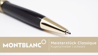 Montblanc Meisterstück Ballpoint Pen  Classique  GoldPlated [upl. by Sllew]