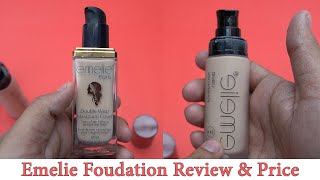 Emelie full coverage foundation l Emelie Oil Free foundation l Review amp Price [upl. by Hubsher]