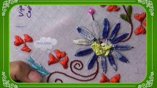 Hand Embroidery Designs  Cast on stitch amp Picot stitch designs [upl. by Vil]