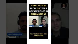 Expectations From 25 Years Automation Tester in QA Interview shorts [upl. by Ayikaz]