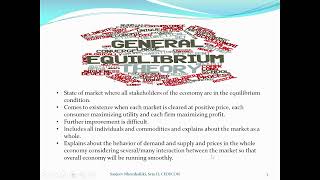 Unit 2 General Equilibrium Walrasian 26112023 [upl. by Erolyat]