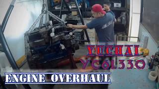 YUCHAI YC6L33020 ENGINE OVERHAUL TIMELAPSE [upl. by Art626]