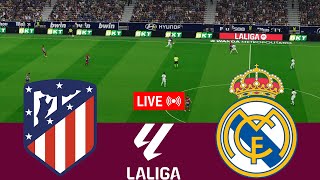 LIVE Atlético Madrid vs Real Madrid La Liga 2425 Full Match  Video Game Simulation [upl. by Steel]