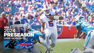 Carolina Panthers vs Buffalo Bills  2024 Preseason Week 3 Game Highlights [upl. by Arleta]