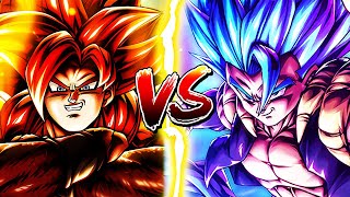 ULTRA SSJ4 GOGETA VS ULTRA GOGETA BLUE [upl. by Nibor]