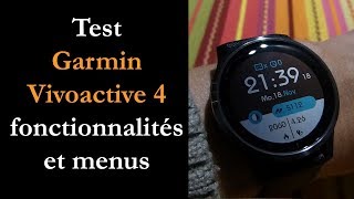 Test Vivoactive 4  montre GPS connectée polyvalente [upl. by Ramsdell709]