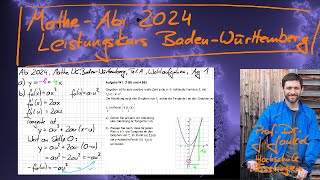 MatheAbi 2024 in BW Leistungskurs  Teil A Wahlaufgabe 1 [upl. by Alcina]