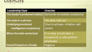 Golemans Leadership Styles [upl. by Becht]