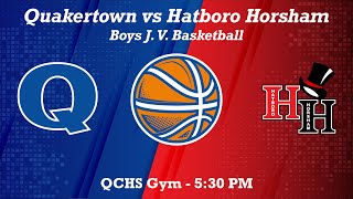 Boys JV Basketball  QCHS v Hatboro Horsham [upl. by Sydalg]