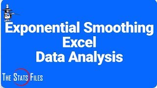 Exponential Smoothing Forecast Excel 2016 Data Analysis Toolpak [upl. by Aecila]