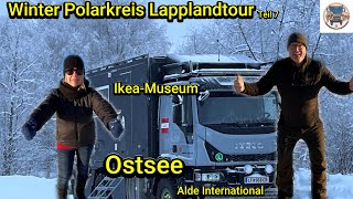 Winter Polarkreis Lapplandtour Teil 7 55 Overlander Expeditionsmobil Vanlife Camping Wohnmobil [upl. by Ramyar]