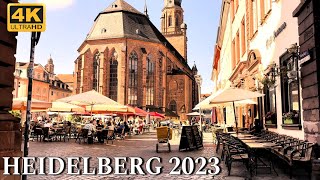 Heidelberg Walking Tour in 4K Heidelberg city ​​tour 2023  Heidelberger Straßentour [upl. by Elly]