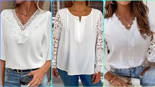 Blusas de encaje para mujer muy bonitas para todos los estilos [upl. by Llet190]