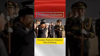 President RI bpk PRABOWO sampai di Beijing youtubeshorts baijingting [upl. by Atinuaj]