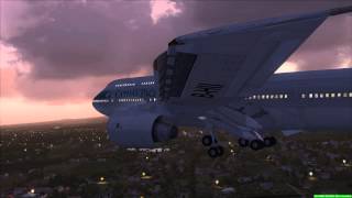 Cathay Pacific 747300 landing at Maui FSX [upl. by Evangelia]