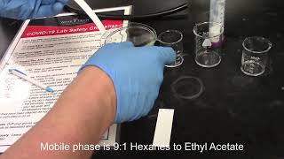 Oxidation and Reduction Thin Layer Chromatography of the benzophenone product [upl. by Snowman]