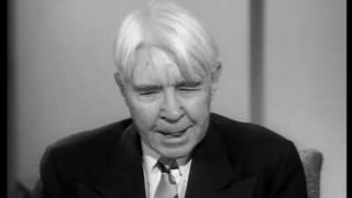 Poet Carl Sandburg interview 1956 [upl. by Nywra]