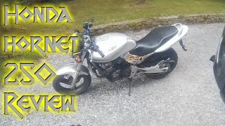 Honda Hornet 250 reviewwalkaround  ProsCons [upl. by Danette416]