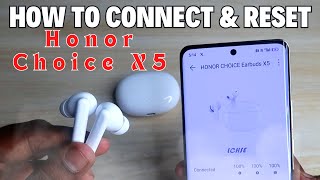 How to connect amp Reset Honor Choice X5 Earbuds with App Features amp CONS [upl. by Conover80]