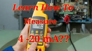 How to measure a 420mA current loop Learn How To Measure Milliamps Through a multimeter [upl. by Auahsoj161]