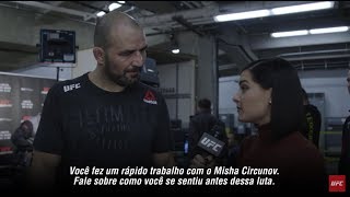 UFC Winnipeg Entrevista de backstage com Glover Teixeira [upl. by Yras]