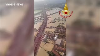 Alluvione Toscana Empoli Vinci e Lamporecchio sottacqua [upl. by Nodnal]