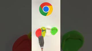 WHAT COLOR DO MIXED chrome logo MAKE satisfying colormixing chrome logo [upl. by Hugues]