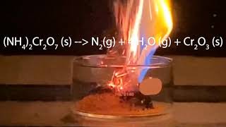 Ammonium Dichromate Volcano [upl. by Johnson]