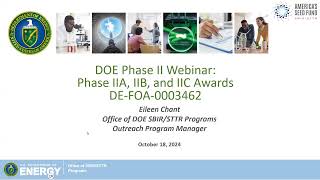 FY 2025 Phase II Release 1 NOFO Webinar [upl. by Airegin]