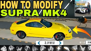 I Found Supra MK4 Full Modify IN CARPARKING MULTIPLAYER MODE [upl. by Yhtir100]